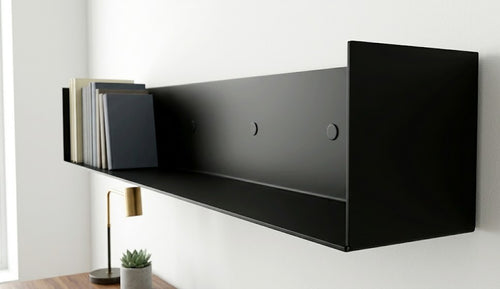 Steel Bookshelf with Upturned Ends